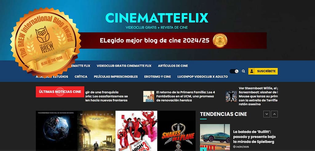 Cinematteflix ganador a mejor blog del año 2024/25 CULTURA Y OPINIÓN 