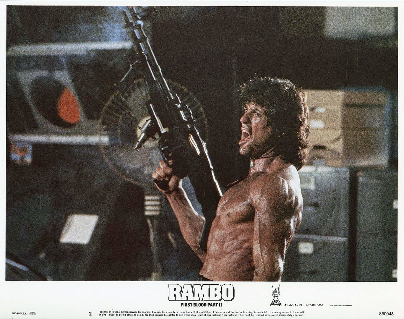 Menos mal que Stallone ganó la batalla 1 rambo first blood part ii lobby card 2