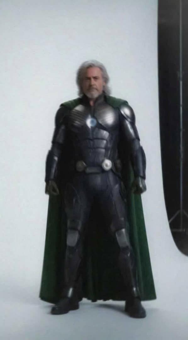La imagen de Robert Downey Jr como Doctor Doom 1 Robert Downey Jr como Vengadores Doomsday