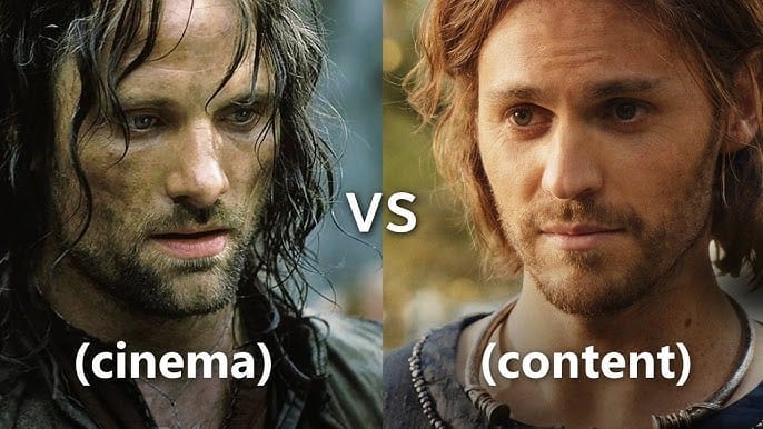 Cine vs Contenido | Cuando la Tierra Media pesa: por qué el cine sigue estando a años luz de las series CINE Y VIDEOJUEGOS CULTURA Y OPINIÓN
