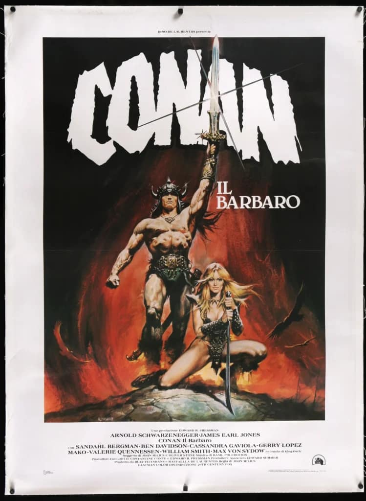 conan_the_barbarian_linen_italian_original_film_art_5000x-749x1024 Los pintores de sueños: los diseñadores de pósters de cine en los años 80