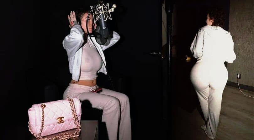 La sexy sesión de estudio de Bhad Bhabie 1 Bhad Bhabie BOobs Nipples fotor 2025031713145