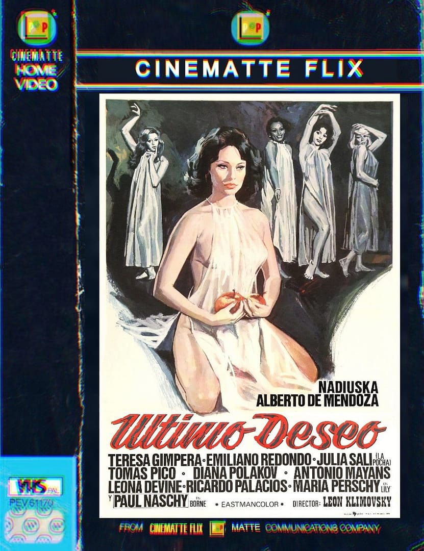 CARATULA-VHS-CINEMATTE-FLIX-1-ULTIMO-DESEO ÚLTIMO DESEO | 1976 ‧ Terror erótico/Ciencia ficción