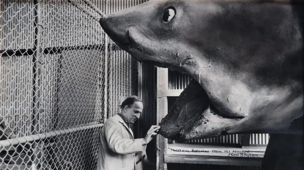 Ingmar Bergman conoció al 'Tiburón' de Spielberg: la inesperada conexión entre dos genios 1 bergman ante bruce el tiburon de spielberg.r d.1087 855 3313