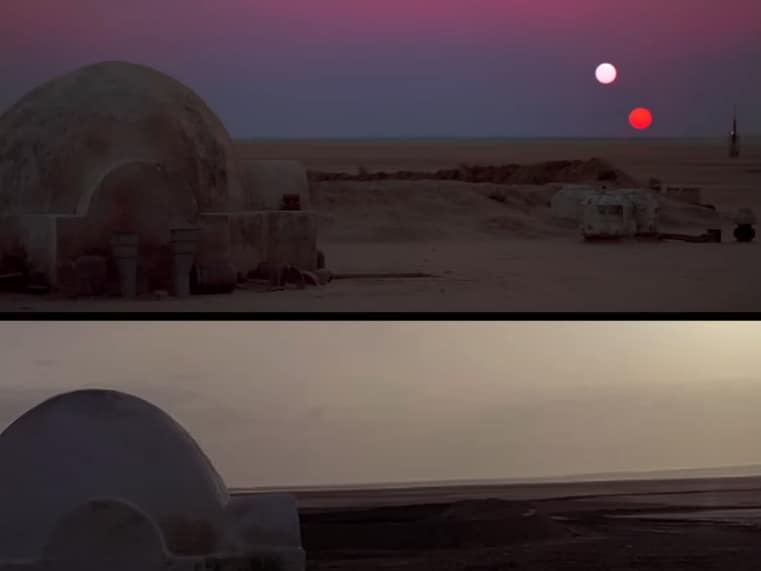De los desiertos tunecinos al mito eterno: los paisajes de Star Wars (1977) ayer y hoy CINE Y VIDEOJUEGOS